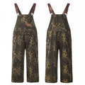 Yiaknis Leopard Print Overalls with Brown Straps