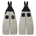 Yiaknis Leopard Print Overalls with Black Bib and Adjustable Straps