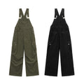 Yiaknis Corduroy Overalls with Adjustable Straps - Army Green, Black