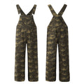 Yiaknis Camouflage Wide-Leg Overalls with Adjustable Straps
