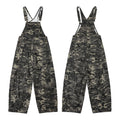 Yiaknis Camouflage Wide-Leg Overalls with Cargo Pockets