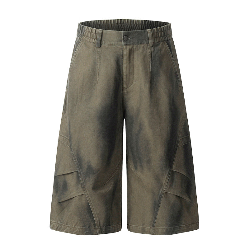 Yiaknis Wide-Leg Black and Washed Dark Grey Capri Pants – photo 3