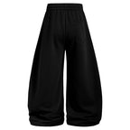 Yiaknis Wide-Leg Trousers with Large Graphic Prints, Black – photo 4