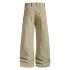 Yiaknis Khaki and Dark Grey Wide-Leg Trousers – photo 5