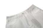 Yiaknis Wide-Leg Cropped Denim Trousers, Front Patch Pockets, White – photo 6