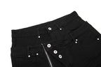 Yiaknis Black Flared Jeans with Zip Pocket and Studs – photo 6