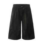 Yiaknis Wide-Leg Black and Washed Dark Grey Capri Pants – photo 6