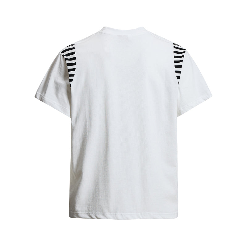 Yiaknis T-Shirt, Rhinestone Script Print, White and Black – photo 6