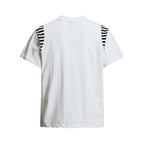 Yiaknis T-Shirt, Rhinestone Script Print, White and Black – photo 6