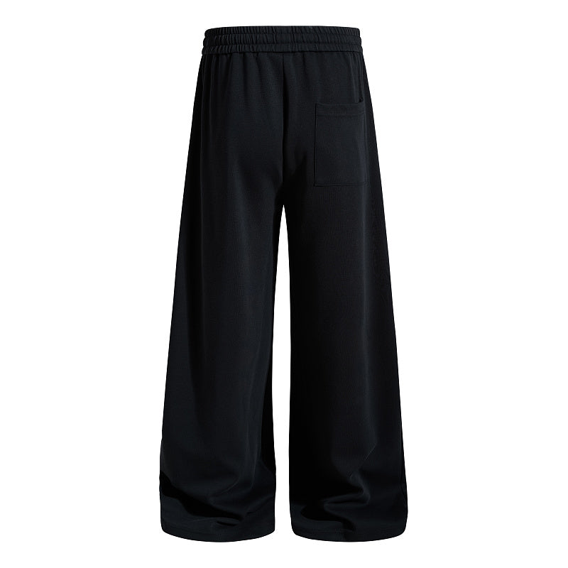 Yiaknis Wide-Leg Trousers, Script Letter, Black and Orange – photo 6