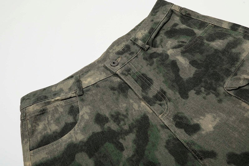 Yiaknis Camouflage Wide-Leg Cargo Capri Pants – photo 6
