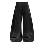 Yiaknis Wide-Leg Trousers with Crest Embroidery, Black and Red – photo 6