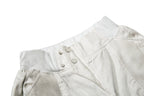 Yiaknis Wide-Leg Cropped Denim Trousers, Mesh Panels, Grey and White – photo 6