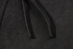 Yiaknis Black Wide-Leg Cargo Shorts with Drawstring Hems – photo 7