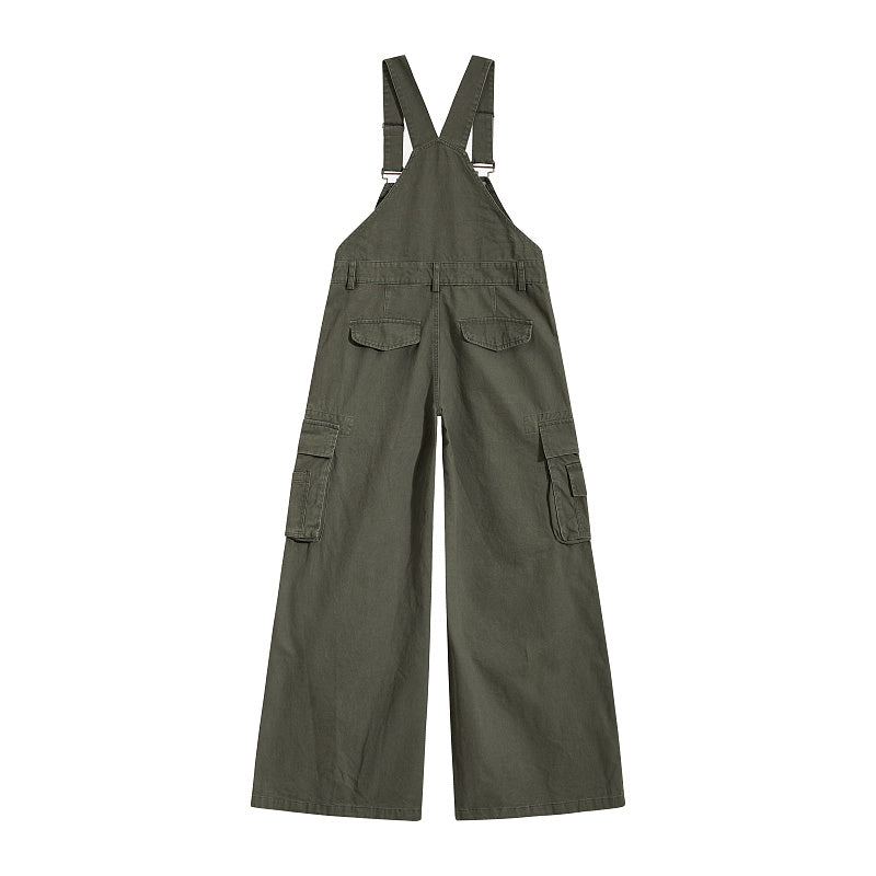 Yiaknis Cargo Overalls, Side Pockets, Khaki and Army Green