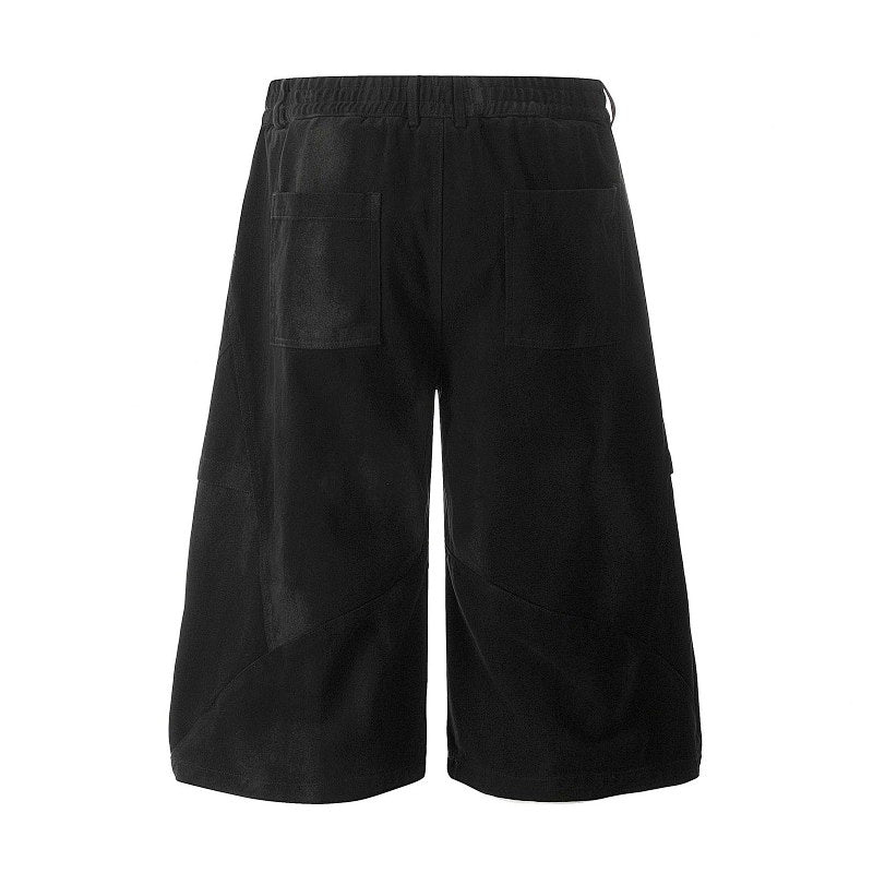 Yiaknis Wide-Leg Black and Washed Dark Grey Capri Pants – photo 7