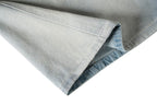 Yiaknis Light Blue Wide-Leg Denim Cargo Capri Pants – photo 8