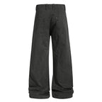 Yiaknis Khaki and Dark Grey Wide-Leg Trousers – photo 8