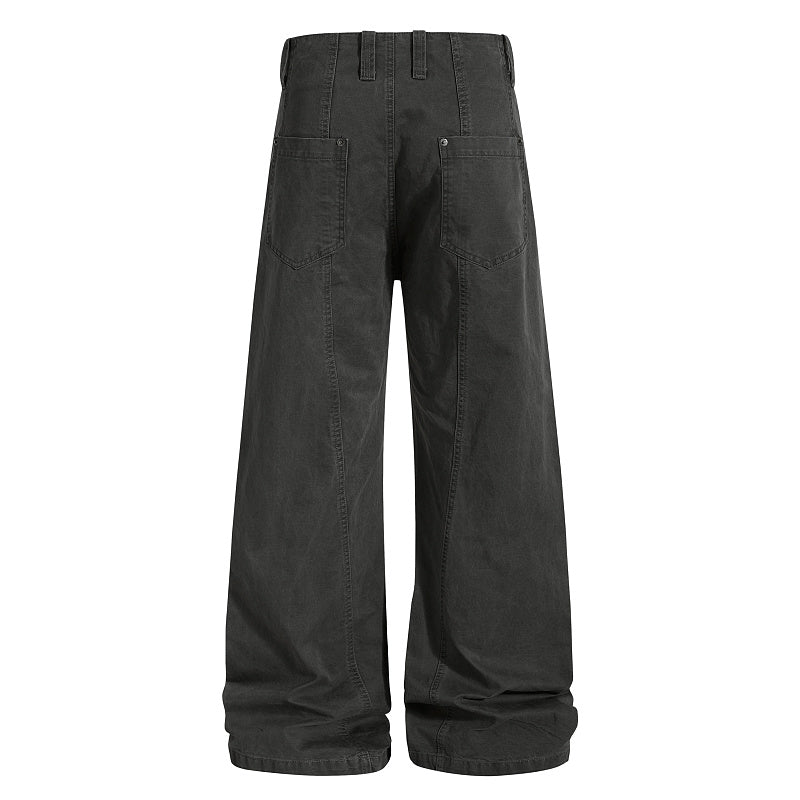 Yiaknis Khaki and Dark Grey Wide-Leg Trousers – photo 8