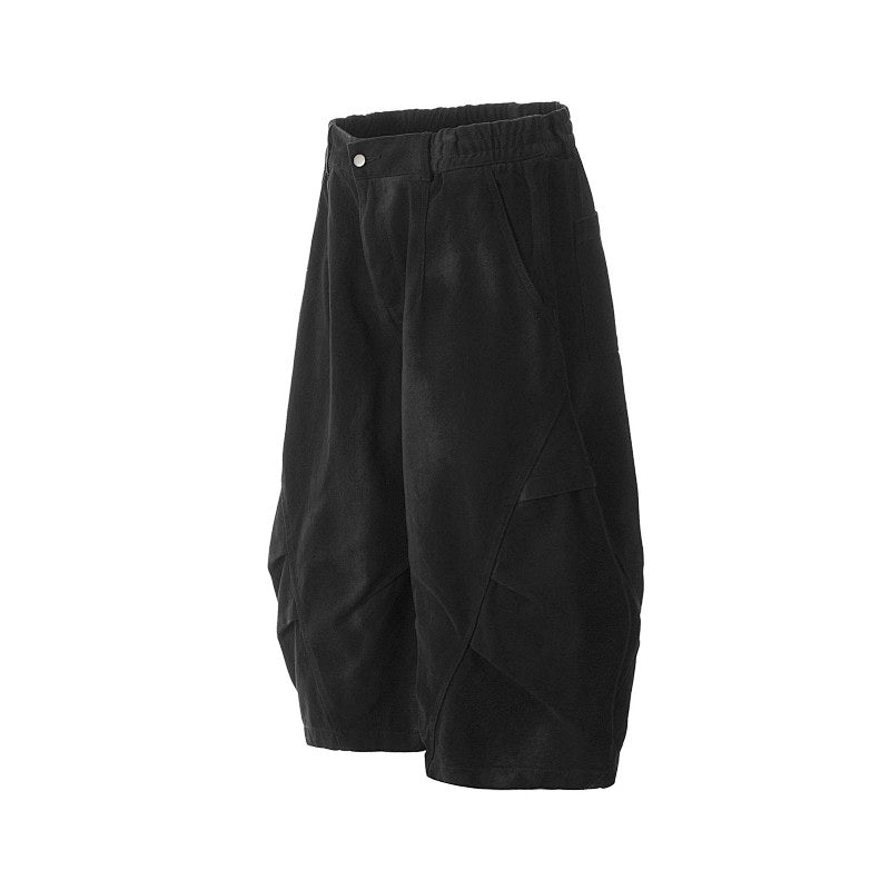 Yiaknis Wide-Leg Black and Washed Dark Grey Capri Pants – photo 8