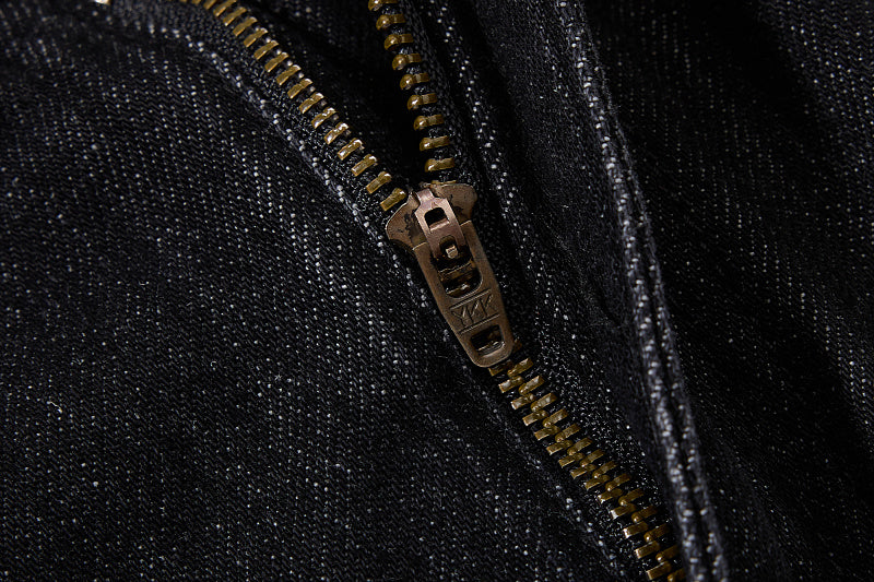 Yiaknis Black Washed Flared Jeans with Buckle Straps