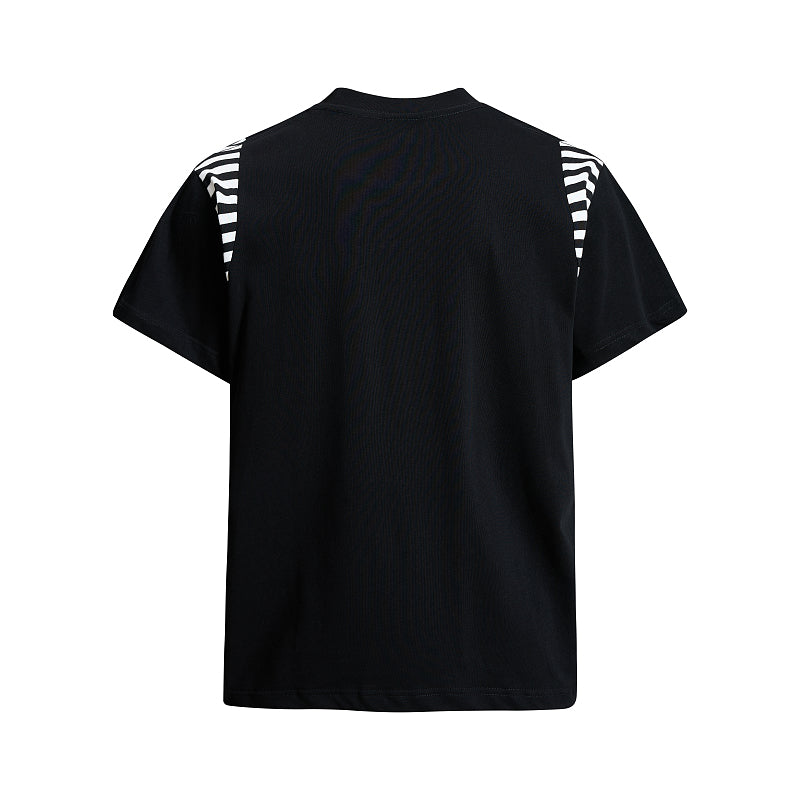 Yiaknis T-Shirt, Rhinestone Script Print, White and Black – photo 9