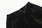 Yiaknis Wide-Leg Black and Washed Dark Grey Capri Pants – photo 9