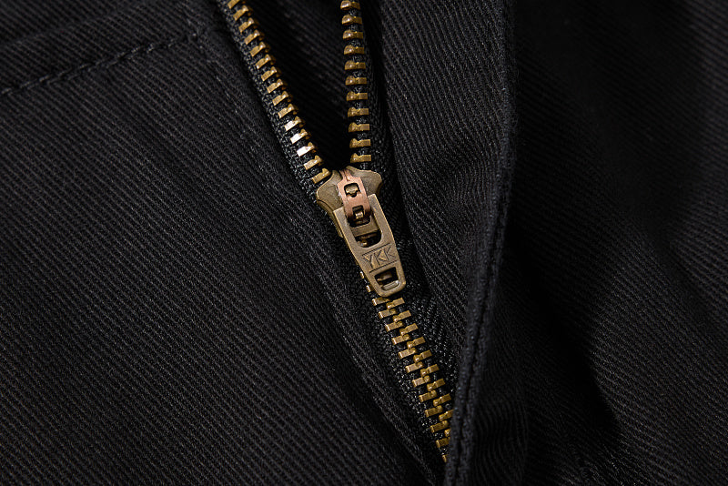 Yiaknis Black Flared Jeans with Buckle Leg Straps
