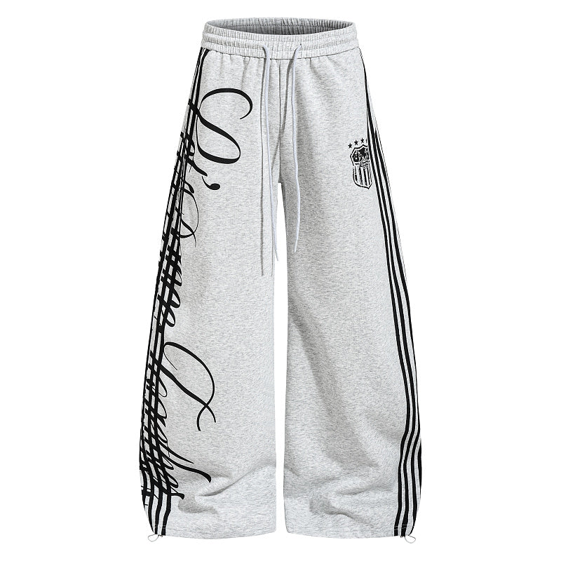 Yiaknis Zip-Up Hoodie and Sweatpants Set, 23 Print, Light Grey and Black
