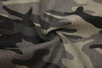 Yiaknis Curved-Leg Cropped Camo Trousers, Side Pockets, Grey Camo – photo 9