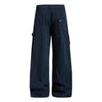 Yiaknis Wide-Leg Cargo Trousers, Thigh Pocket, Dark Green and Navy – photo 9