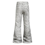 Yiaknis Flared Trousers with Washed Finish, Black and Light Grey – photo 9