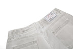 Yiaknis Wide-Leg Cropped Denim Trousers, Front Patch Pockets, White – photo 10