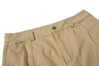Yiaknis Khaki and Dark Grey Wide-Leg Cargo Trousers with Back Flap Pockets – photo 10