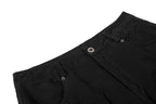 Yiaknis Wide-Leg Cargo Trousers, D-Ring Pockets, Black and Dark Green – photo 11