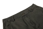 Yiaknis Wide-Leg Cargo Trousers, Pocket Straps, Dark Green and Khaki – photo 11
