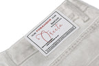 Yiaknis Wide-Leg Cropped Denim Trousers, Front Patch Pockets, White – photo 11