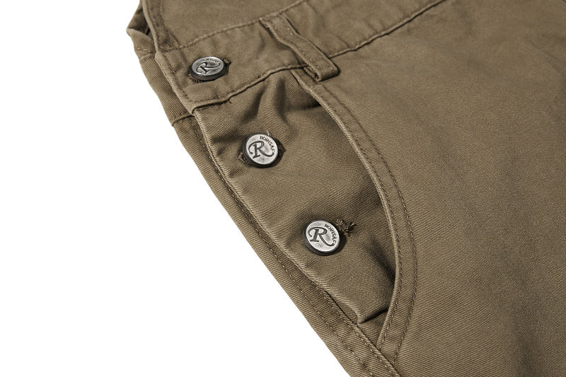 Yiaknis Cargo Overalls, Side Pockets, Khaki and Army Green