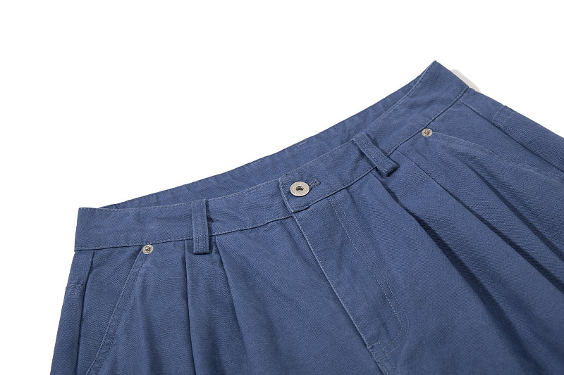 Yiaknis Cropped Cargo Trousers, Drawstring Hems, Blue and Black – photo 11