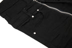 Yiaknis Black Flared Jeans with Zip Pocket and Studs – photo 11