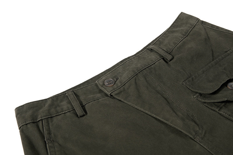 Yiaknis Wide-Leg Cargo Trousers, Thigh Pocket, Dark Green and Navy – photo 11