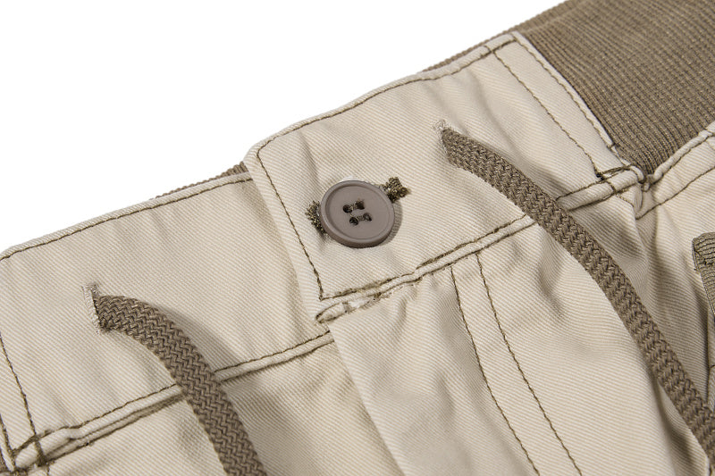 Yiaknis Flared Trousers, Drawstring Waist, Beige and Navy – photo 12