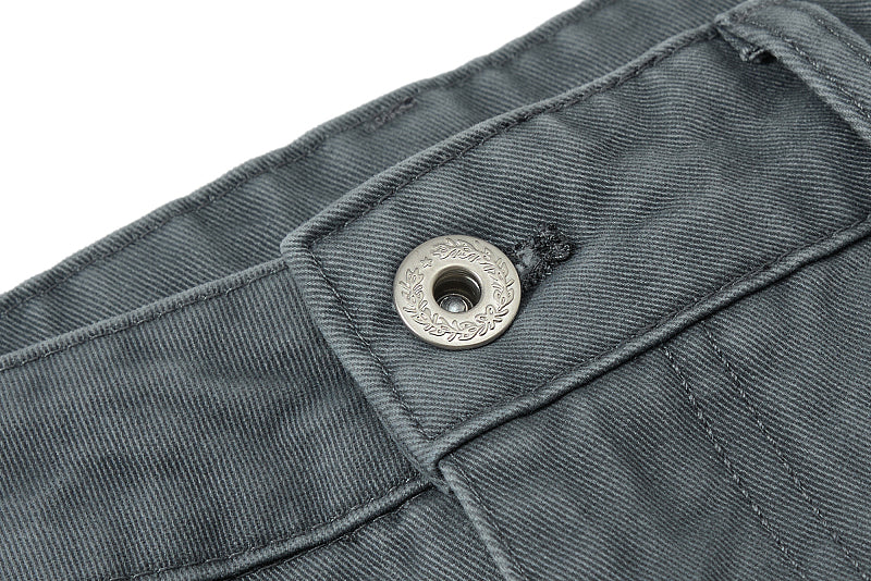 Yiaknis Wide-Leg Cargo Trousers with Mesh Pocket, Dark Grey and Blue – photo 12