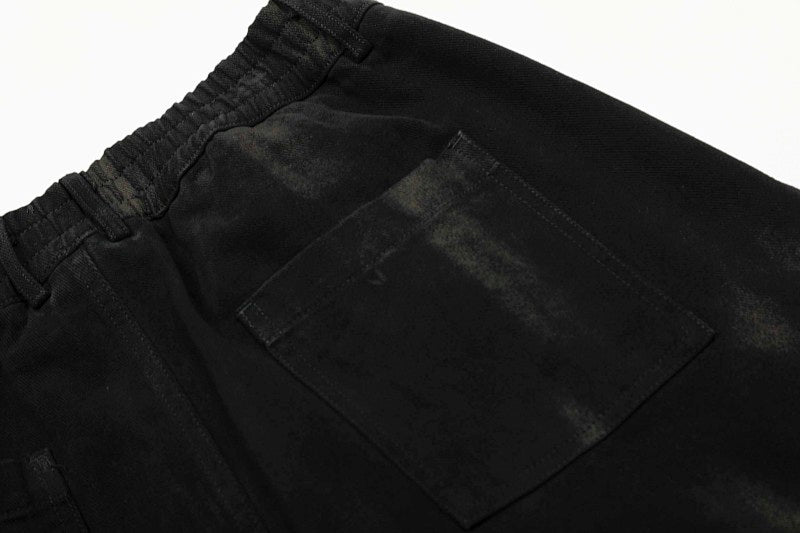 Yiaknis Wide-Leg Black and Washed Dark Grey Capri Pants – photo 12
