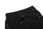 Yiaknis Black Flared Jeans with Zip Pocket and Studs – photo 12