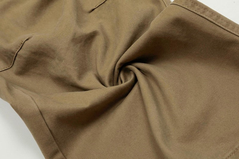 Yiaknis Wide-Leg Cargo Trousers with Flap Pockets, Khaki and Dark Grey – photo 12