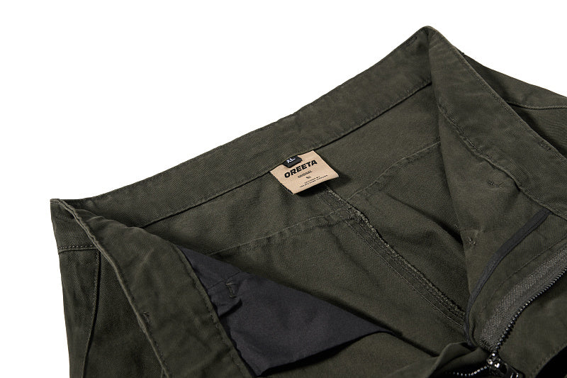 Yiaknis Wide-Leg Cargo Trousers, Thigh Pocket, Dark Green and Navy – photo 12