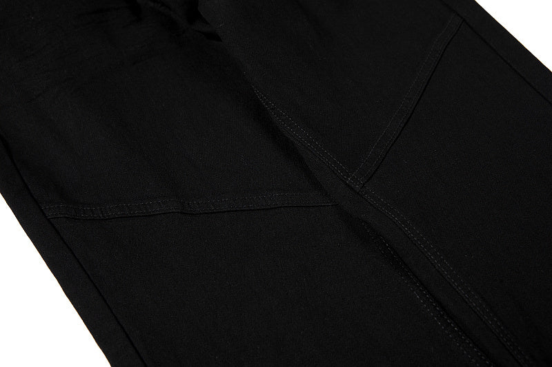 Yiaknis Flared Trousers with Star Studs on Fly Placket, Black – photo 12