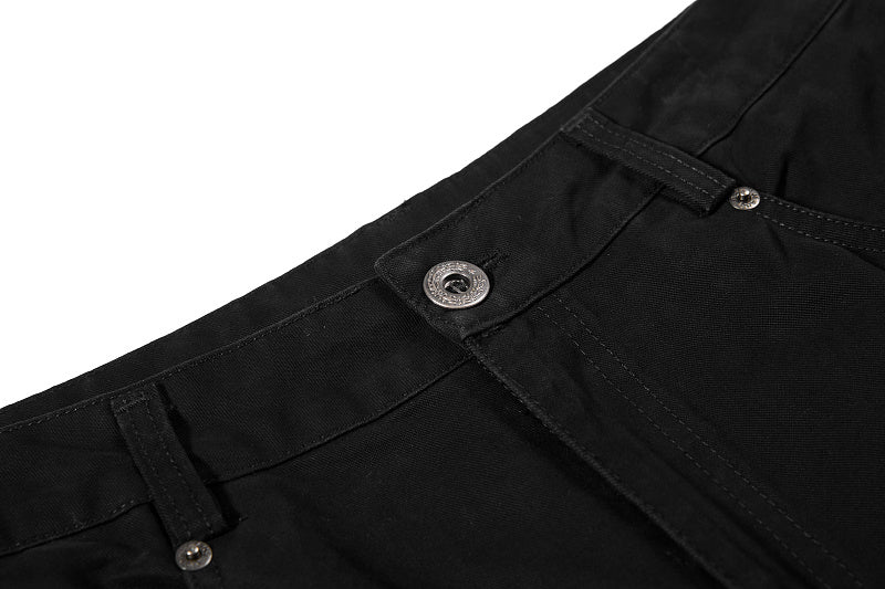 Yiaknis Wide-Leg Cargo Trousers, D-Ring Pockets, Black and Dark Green – photo 12