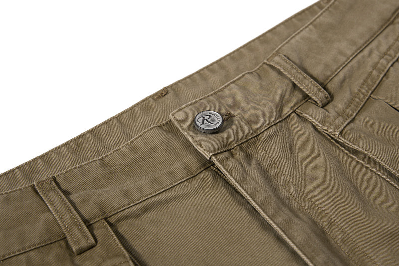 Yiaknis Cargo Trousers, Drawstring Pockets, Khaki and Dark Grey – photo 12